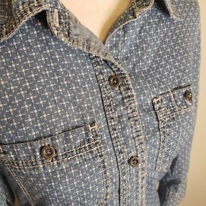 Seven7 Denim Blouse